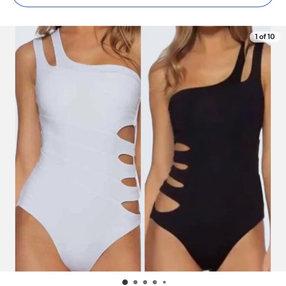 NWT Becca reversible one piece swimsuit.  Size Small.